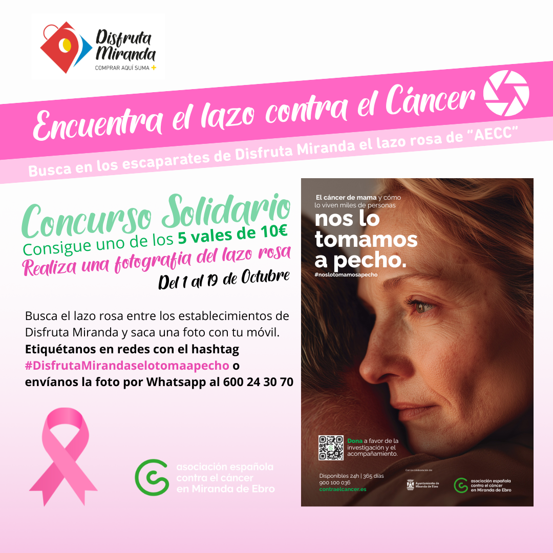 CONCURSO SOLIDARIO: ENCUENTRA EL LAZO ROSA CONTRA EL CÁNCER «AECC» (FINALIZADO)