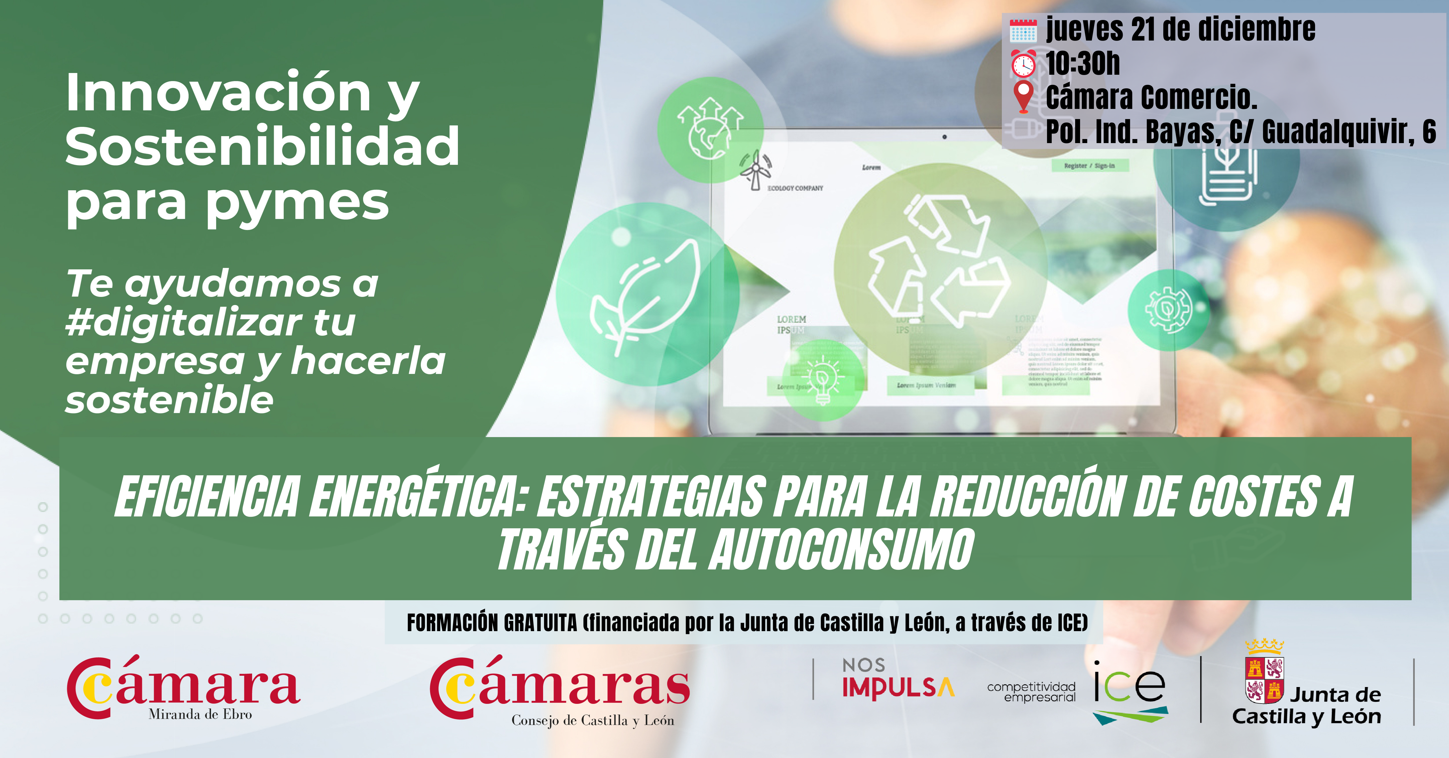 💊 PILDORA FORMATIVA: EFICIENCIA ENERGÉTICA: ESTRATEGIAS PARA LA REDUCCIÓN DE COSTES A TRAVÉS DEL AUTOCONSUMO