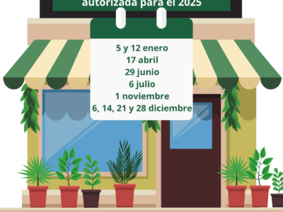 COMERCIO FESTIVOS Y DOMINGOS 25
