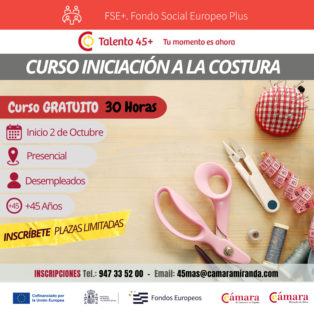 CURSO: INICIACIÓN A LA COSTURA